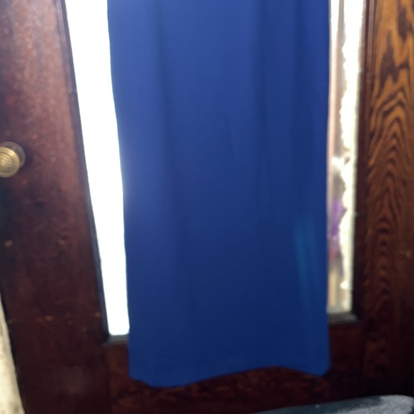 Special Occasion Long Dark Royal Blue Dress - Picture 3 of 5